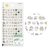 Midori Notebook Stickers - Emoji Bear