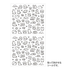 Midori Notebook Stickers - Dog - Small