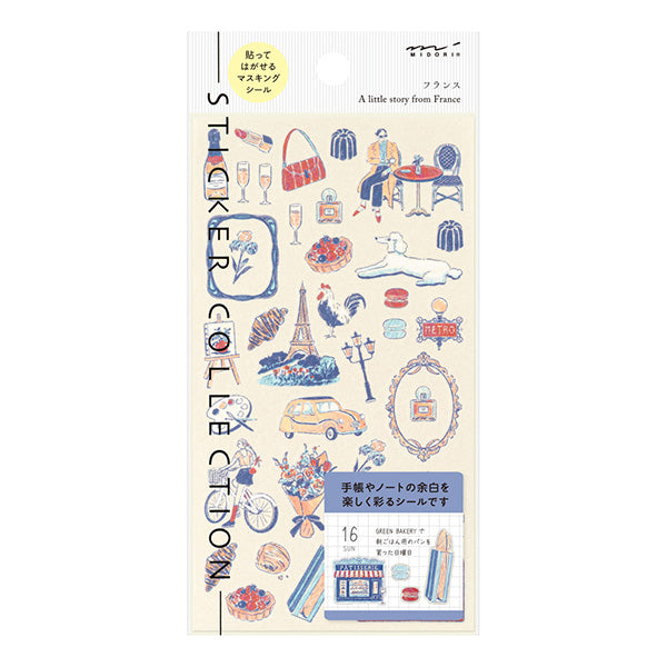 Midori Stickers France Design