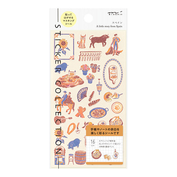 Midori Stickers Spain Design