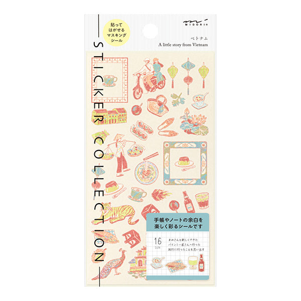 Midori Stickers Vietnam Design
