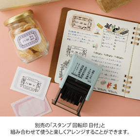 Midori Paintable Rotation Stamp - Stickers Book Warm Color