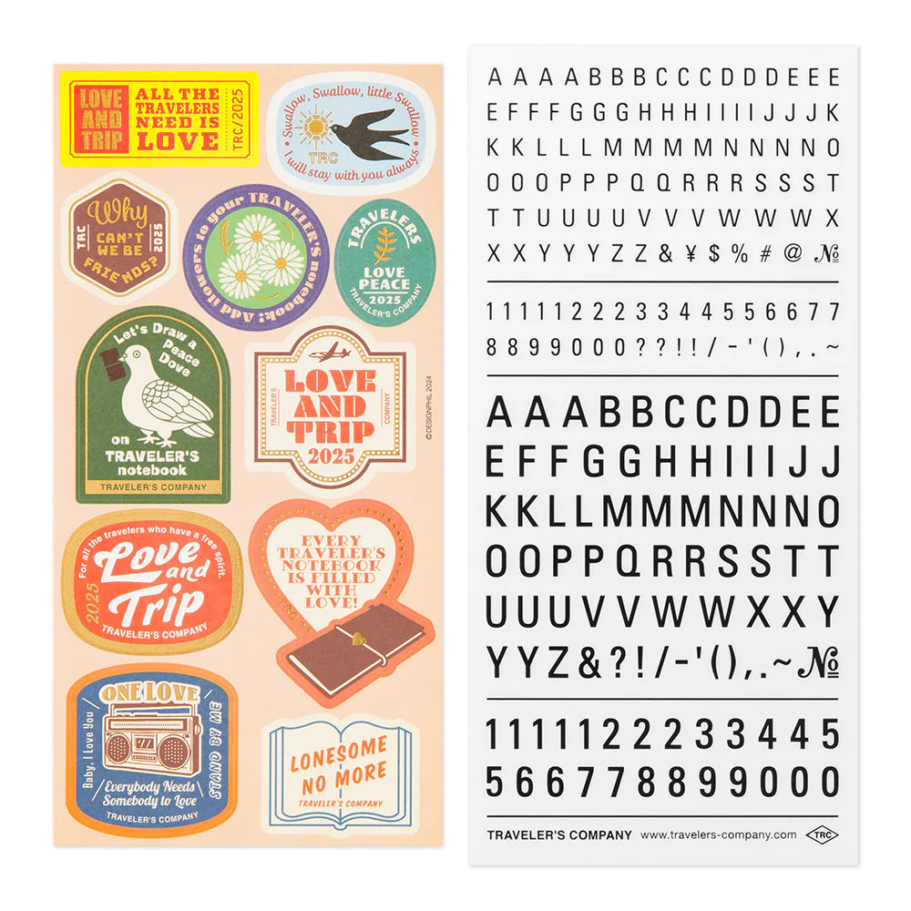 TRAVELER'S COMPANY Customize Sticker Set 2025