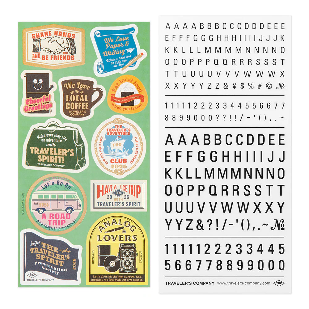 TRAVELER'S COMPANY Customized Sticker Set 2026