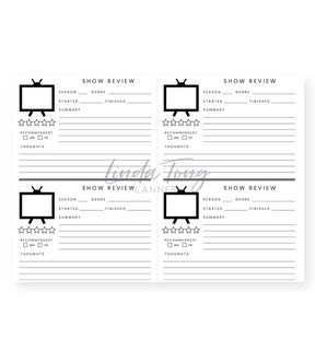 Linda Tong Planners - Tv + Movie Journal Pink
