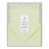 Midori Letter Set - Green Flower