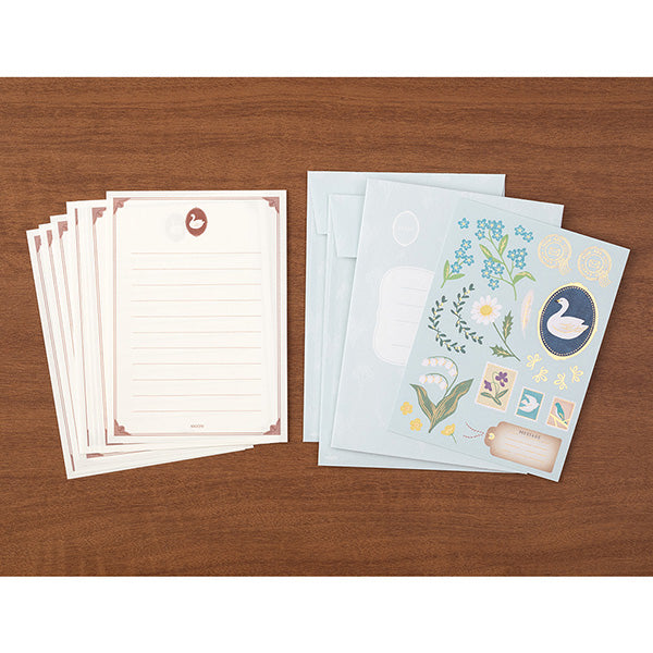 Midori Letter Set (922) Collage - Bird
