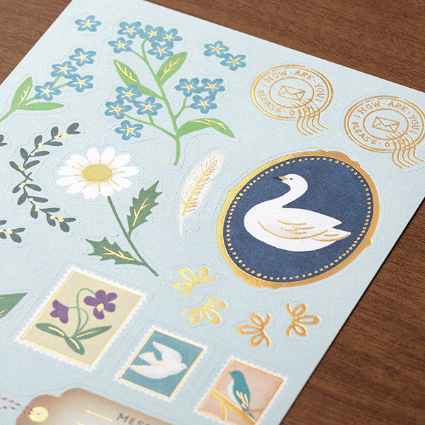Midori Letter Set (922) Collage - Bird
