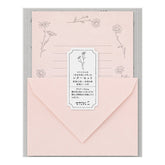 Midori Letter Set - Pink Flower