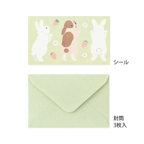 Midori Mini Letter Set - Hungry Rabbit