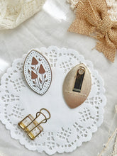 Leelajournals Mushroom Almond Shaped Journaling Clip