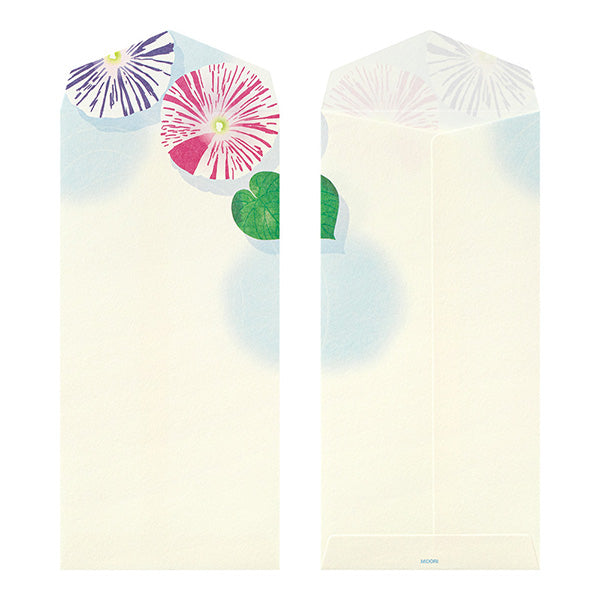 Midori Envelopes 104 Four Designs Floating Morning Glory on Bowl