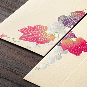 Midori Envelopes 112 Foil Stamping Grape