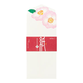 Midori Envelopes 118 Four Designs Camellia Sasanqua