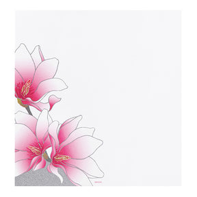 Midori Letter Pad 123 Silk Printing Magnolia Pink