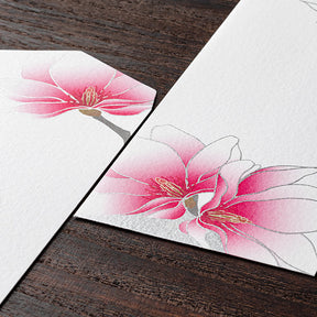 Midori Envelopes 124 Silk Printing Magnolia Pink