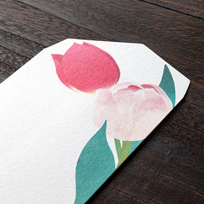 Midori Envelopes 128 Foil Stamping Tulip