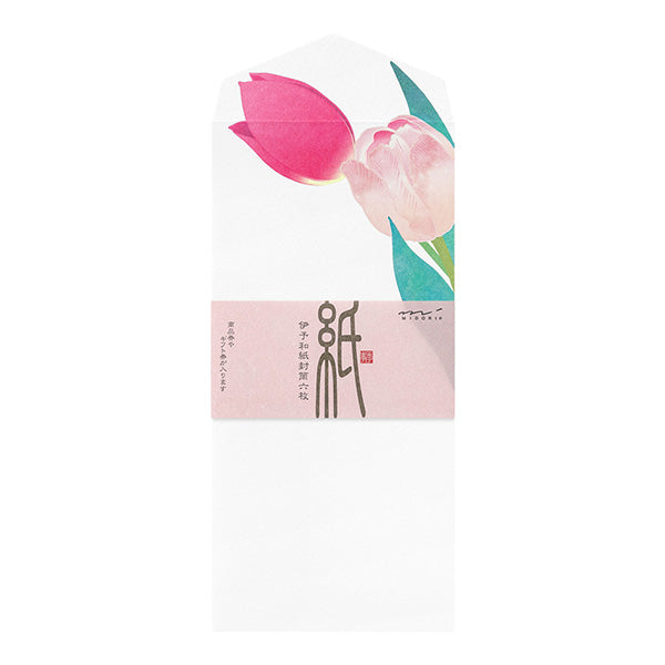 Midori Envelopes 128 Foil Stamping Tulip