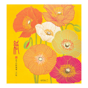 Midori Letter Pad 131 Silk-printing Poppy