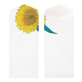 Midori Envelopes 136 Foil Stamping Sunflower S2