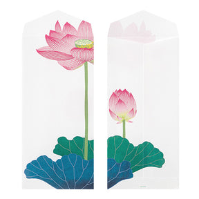 Midori Envelopes 138 Silk Printing Lotus