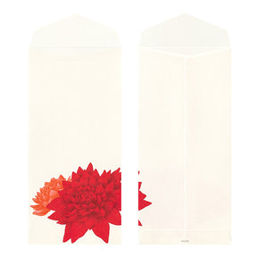 Midori Envelopes 142 Four Designs Dahlia