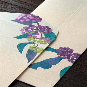 Midori Envelopes 144 Foil Stamping Japanese Beauty Berry