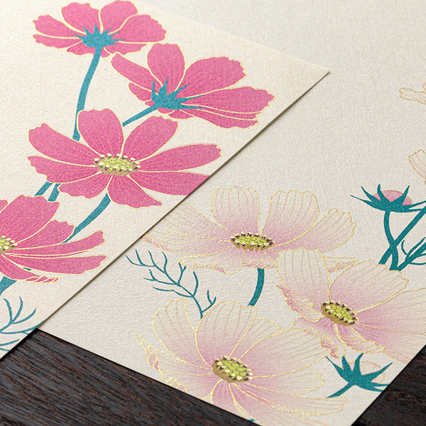 Midori Letter Pad 147 Silk Printing Cosmos