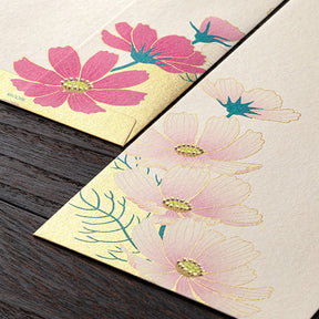 Midori Envelopes 148 Silk Printing Cosmos