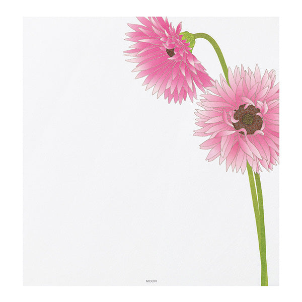 Midori - Silk Printing - Gerbera Letter Pad (163)