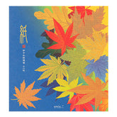 Midori Letter Pad Silk Printed Fallen Leaves