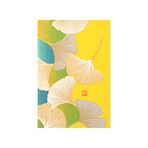 Midori -  Postcard Ginkgo Pattern