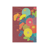 Midori -  Postcard Chrysanthemum Pattern
