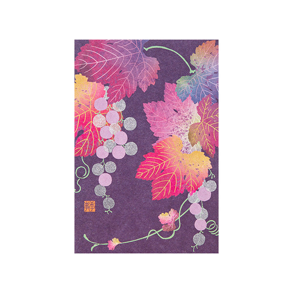 Midori -  Postcard Grape Pattern