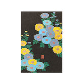 Midori -  Postcard With Small Chrysanthemum Pattern