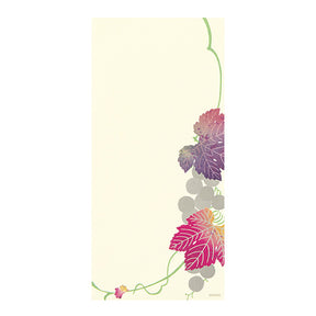 Midori Message Letter Pad 553 Grape Pattern