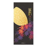Midori Message Letter Pad 554 Moon and Japanese Maple Pattern