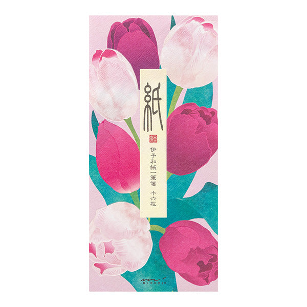 Midori Message Pad 561 Foil Stamping Tulip