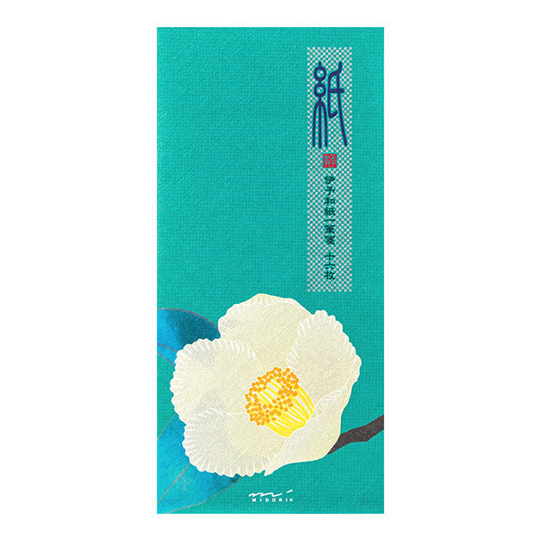 Midori Message Letter Pad 567 Silk Printing Japanese Stewartia