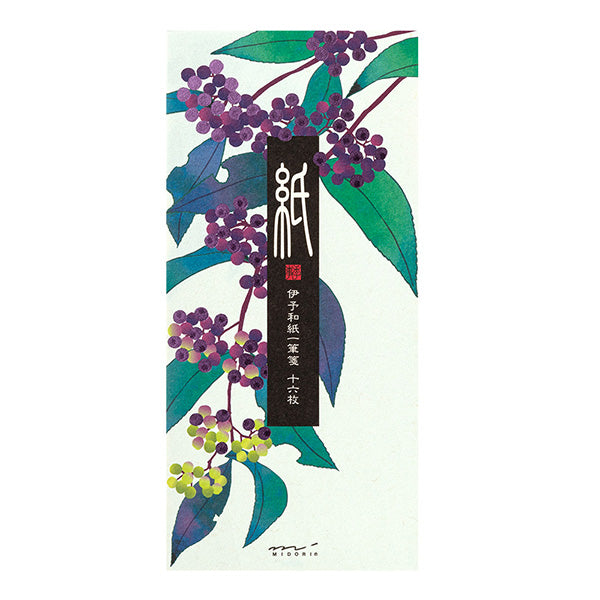 Midori Message Letter Pad 569 Foil Stamping Japanese Beauty Berry