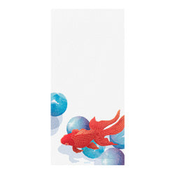 Midori Message Letter Pad 588 Foil Stamping Marble Goldfish