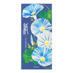 Midori Message Letter Pad 589 Silk-Printing Morning Glory