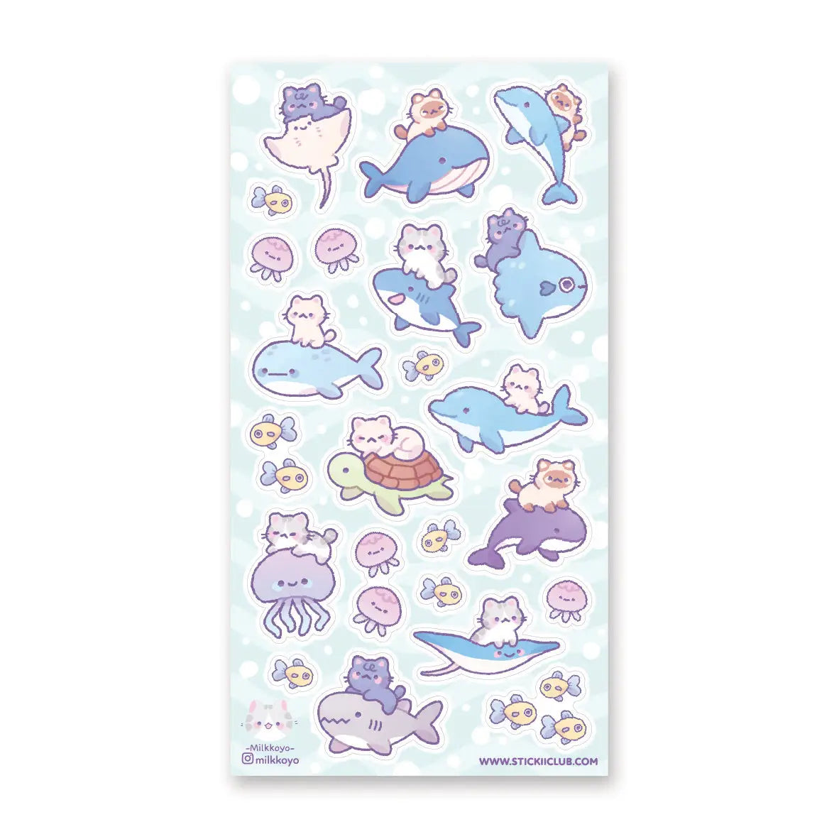 STICKII Sticker Sheet - Meow Gical Sea Life