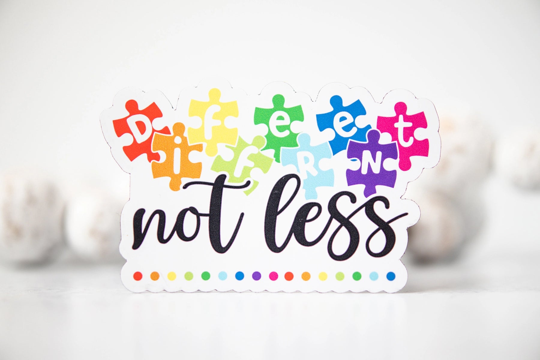 Savannah and James Co - Magnet - Different Not Less, Autism Awareness