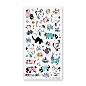 STICKII Sticker Sheet - Sassy Lil' Critters