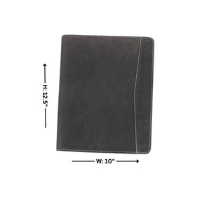 Leather Impressions Inc - American Bison Hunter Leather Padfolio - Zippered
