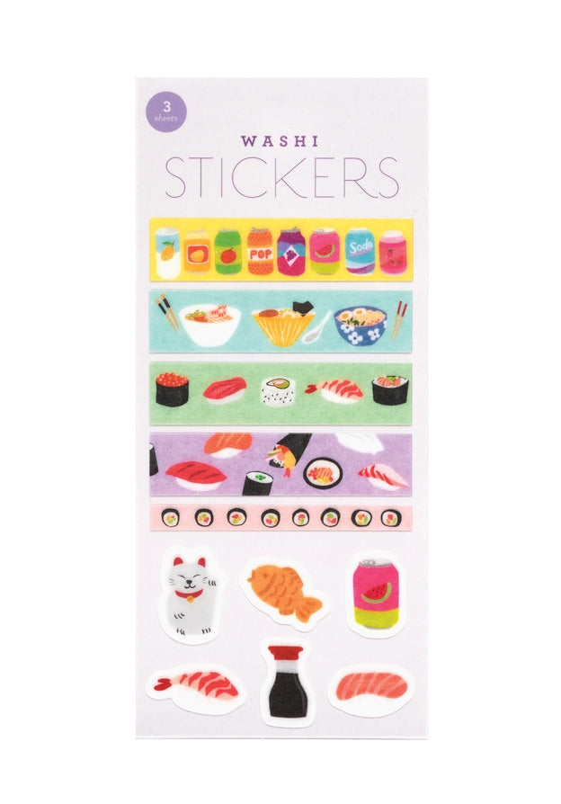Girl of All Work - Washi Stickers - Asian Foods
