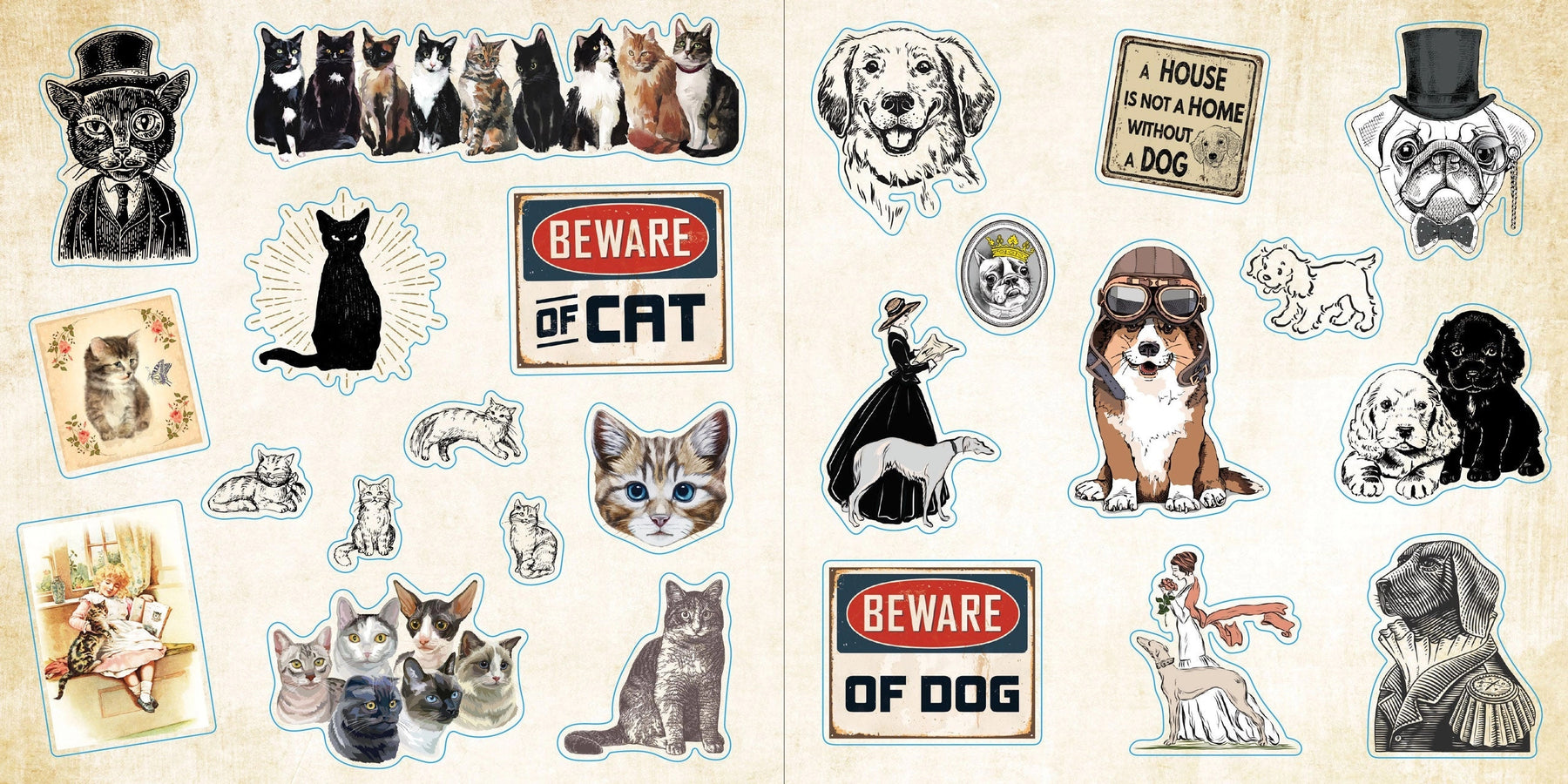 Peter Pauper Press - Loads of Ephemera Sticker Book