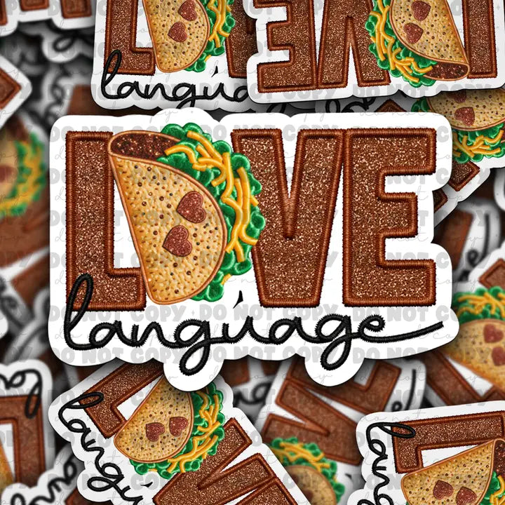 It's Transfer Time - Die Cut Sticker - Taco Love Language