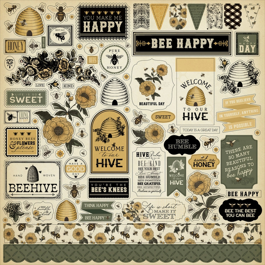 Echo Park Paper Co. - Honey Bee Element Sticker